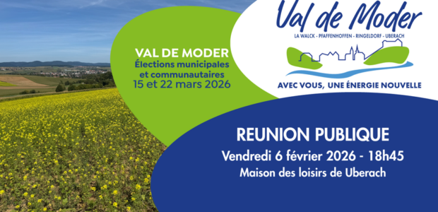 A vos agendas! Réunion publique le 6 février 2026